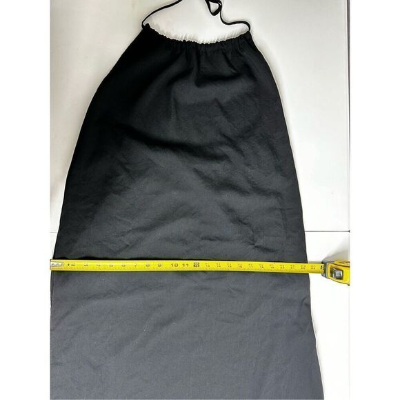 Shein Women’s Black Open Back Beachy Maxi Dress Size 8/10 Lagenlook - Picture 5 of 12